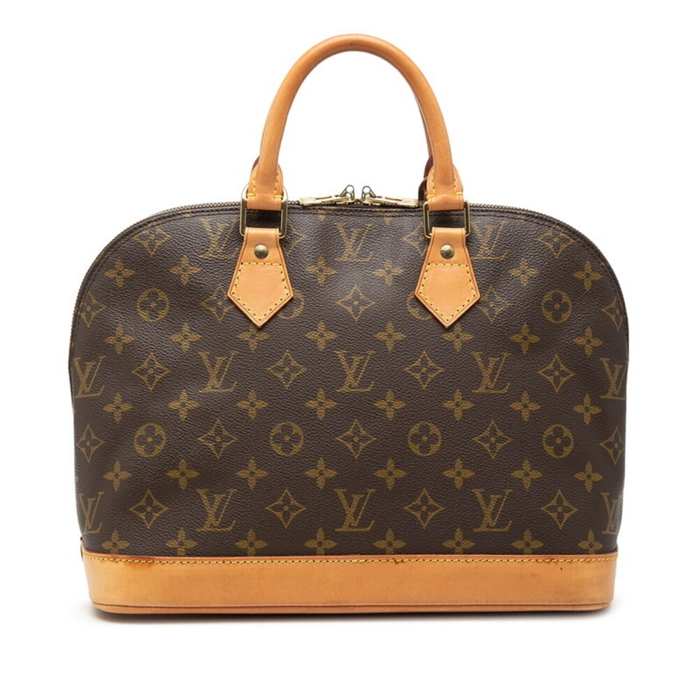 Louis Vuitton Monogram Alma PM Handbag M51130 Brown Leather Women's LOUIS VUI...